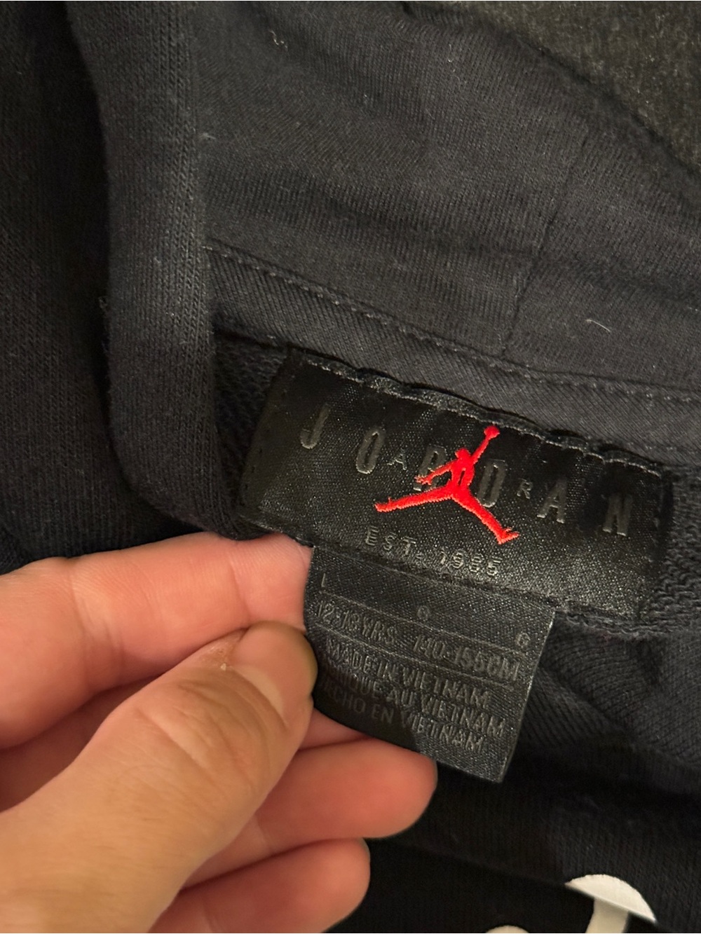 Jordan Black and Red Hoodie